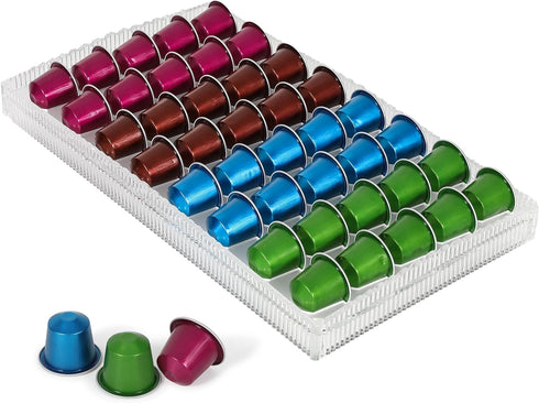 Coffee Pod Holder Drawer Nespresso Coffee Pods Storage Drawer Nespresso Coffee Capsules Drawer Organizer (clear)...