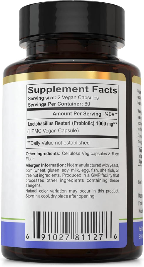Florida Herbal Pharmacy, Lactobacillus Reuteri (Probiotic) Capsules 20 Billion CFU (120 Capsules)...
