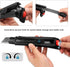 HAUTMEC 25mm Extra Heavy Duty Utility Knife with Double Lock Mechanism, Auto-Lock and Ratchet- Lock for Double Safety, SK2 Sharp Black Blade for I...