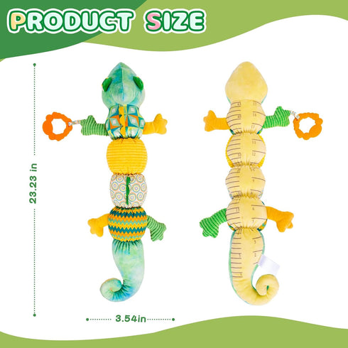 Baby toys 0-6 months, Baby Musical Toys, Infant Toys Stuffed Animal Toys with Rattles, Crinkle, Bell, Baby Teething Toys for Tummy Time Newborn Se...