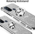 nancheng for OnePlus Nord N100 Phone Case with Ring Kickstand Strap Lanyard Cute Girls Women Men Glitter Soft TPU Shockproof Protection Cover - Si...