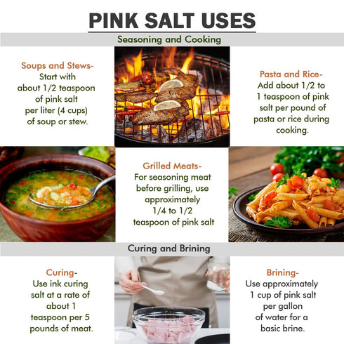 Pride Of India - Dark Himalayan Pink Salt Crystals w/ 84+ Natural Minerals, Coarse 4-5mm - 1 Pound (16 oz) Dual Sifter Jar - Use in Cooking and in...