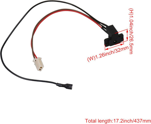 Yibuy Ride On Car Power Storage Power Charging Interface 2-Pins Port Compatible with Most Power Chargers......