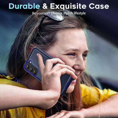 LeYi for Samsung Galaxy S22 Case: with 2 PCS Screen Protector, Heavy Duty 3 in 1 Samsung S22 Case, Military Grade Shockproof Phone Case Cover for ...