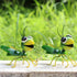 Cruis Cuka Metal Yard Art Garden Decor Cute Grasshopper Lawn Ornament Hanging Wall Sculpture - Set of 2...