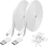 2 Pack 20FT Power Extension Cable Compatible with WyzeCam,Wyze Cam Pan,WYZE Cam OG,NestCam Indoor,Blink,Amazon Cloud Camera,USB to Micro USB Durab...