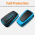 Sindeda Compatible With Toyota Key fob Cover with Leather Keychain,Soft TPU Full Cover Protection,Key fob case for RAV4 Camry Avalon Corolla Highl...