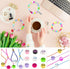 400PCS Smile Face Beads, 10mm Acrylic Round Smile Happy Face Loose Spacer Beads for Jewelry Making Bracelet Earring Necklace DIY Craft (Multi-colo...