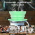 2 Pieces Collapsible Paperless Travel Pour Over Coffee Dripper Kit, Single Cup Travel Pour Over Coffee Maker Camping, Portable Silicone PourOver C...