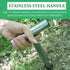 Hand Dibber, 10 Inch Stainless Seed Dibber, Hole Digger for Plant Labels Self Watering Stakes, Garden Planter Tools for Planting, Transplanting Pl...