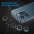 Compatible with iPhone 12 Pro Max Camera Lens Protector, Anti-Scratch 9H Tempered Glass Metal Camera Screen Protector Shockproof Cover for 12 Max ...