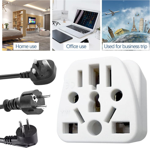 2 Pack US Travel Plug Adapter,UK to US Plug Adapter, Universal to American Outlet Plug Adapter, US to EU/UK/AU/CN/JP/Italy/Brazil/European to Amer...