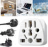 2 Pack US Travel Plug Adapter,UK to US Plug Adapter, Universal to American Outlet Plug Adapter, US to EU/UK/AU/CN/JP/Italy/Brazil/European to Amer...