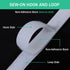 3/4 Inch Sew on Hook and Loop Strips | Easy to Sew | Excellent Grip | Non-Adhesive Back Nylon Fabric Fastener Strips for Clothing Sewing Crafts an...