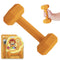 Gumbell- Baby Dumbbell Teething Toy with Pacifier Clip, Baby Toys 3-6 Months, Silicone Teether for Babies 6-12 Months, Fitness Novelty Teether (Or...