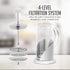 OVENTE French Press Coffee Maker 12 Ounce, 4 Level Stainless Steel Filter System & Heat Resistant Borosilicate Glass, Scoop included, Silver FSL12...