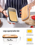 Metal Butter Dish with Lid for Countertop,Large Butter Container with Stainless Steel Multipurpose Butter Knife, Butter Keeper with Double High-qu...