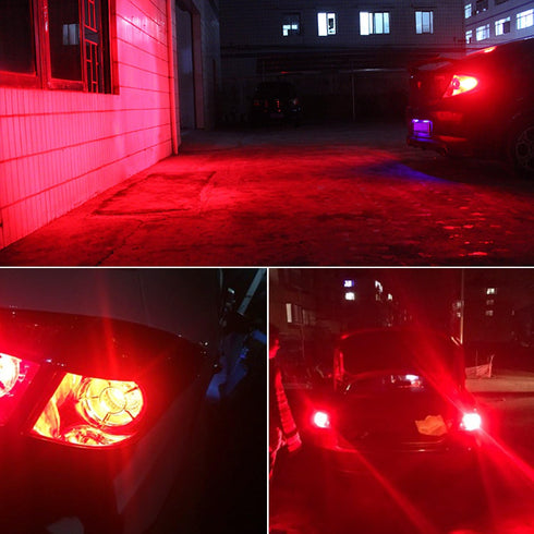 PHINLION 3157 Red LED Light Bulbs, Super Bright 72-SMD 3156 3057 3357 4057 4157 Replacement for Car Truck Rear Brake Stop Tail Turn Signal Blinker...