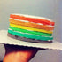 Webake Rainbow Cake Pans, 6 Inch Round Silicone Baking Pans, Set of 6, Great for Jumbo Whoopie Pie, Vegetable Pancakes, Taco Shells, Pizza Crust, ...