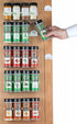 Spice Rack 36 Spice Gripper- Spice Racks Strips Cabinet Cabinet Door - Use Spice Clips for Spice Organizer - Stick or Screw Spice Storage Spice Cl...
