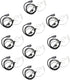 XFOX® M1PE1010 PTT Clear Acoustic Coil Tube Earpiece 1Pin 2.5mm Plug FBI Style Earphone with Push to Talk and Mic for Motorola Cobra Walkie Talkie...