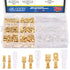 Glarks 720Pcs 2.8mm 4.8mm 6.3mm Male and Female Wire Spade Connector and Insulating Sleeve Assortment Kit Copper Wire Crimp Terminal Block with Ny...
