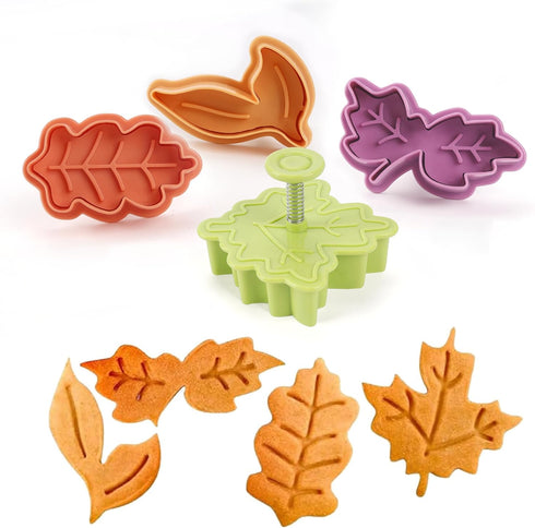 Yunko Cake Leaves Baking Pie Crust Cookie Cutters Set of 4...