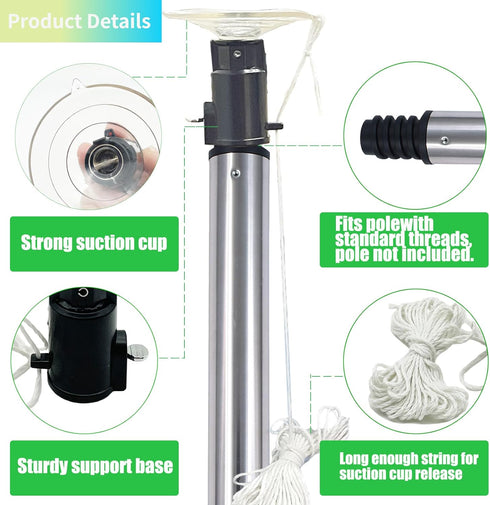 Suction Cup Light Bulb Changer, Light Bulb Changer for High Ceilings and Recessed Lights, Suction Cup Flat Light bulb Remover Tool for Living Room...