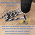 JONMON Brad Point Drill Bits - 8 Pcs 3-10mm Spur Point Spiral Twist Wood Metric Drill Bits with Durable Case Wood Working Tool for Hardwood or Sof...