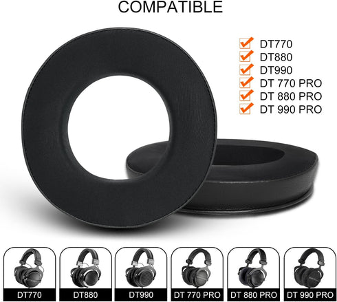 GVOEARS Cooling Gel Ear Pads Cushions, Replacement Ear Pads for Beyerdynamic DT770, DT880, DT990, DT 770 PRO, DT 880 PRO, DT 990 PRO Headphones Sp...