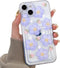 NITITOP Compatible for iPhone 14 Case Clear with Card Holder, Cute Flower Phone Cover for Women Girl, Protective Soft TPU Shock-absorbing Wallet C...