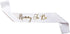 Sterling James Co. Mommy To Be White Satin Sash - Baby Shower Decoration, Gender Reveal, Welcome Baby Sprinkle...