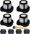 Vacuum Filter Replacement for Bissell 2284W, 2390, 2389, 2390A, Replace Parts for 1614212, 1614203, 1614204,4 Mesh Filters and 4 Foam Filters...