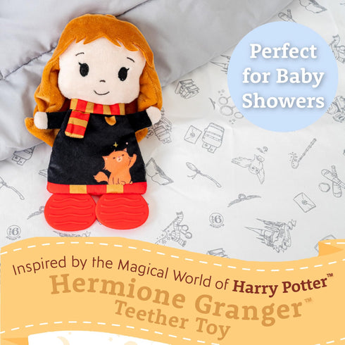 Kids Preferred Harry Potter Hermione Teether Plush Toy Crinkle Cloth for Newborn Baby Boys and Girls, 10 inches...