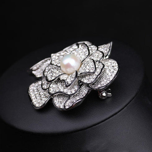 Sparkly Flower Brooch Pin for Women with Beautiful Created Crystal | Brooches and Pins for Women | Crystal Jewelry | Women's Brooches & Pins | Flo...