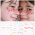 19PCS Cute Temporary Face Tattoos, Fake Freckles Tattoo Sticker, Valentine Heart Tattoo, Butterfly Fake Tattoo, Fairy Temporary Tattoos for Rave A...