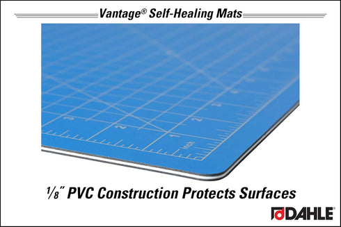 Dahle Vantage 10690 Premium Self-Healing Cutting Mat, 9"x12", 1/2" Grid, 5 Layers for Max Healing, Perfect for Crafts & Sewing, Blue...