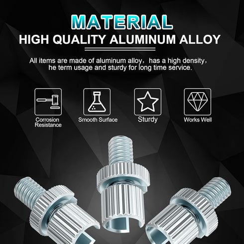 PAGOW 8PCS Screw Metric Clutch Brake Cable Adjuster for Honda Yamaha Kawasaki Suzuki ATV Motorcycle, 8MM Universal Nut Bolts, Silver...