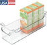 iDesign Stackable Plastic Pantry Bin with Handles for Cabinets or Fridge, Clear, Made in USA...