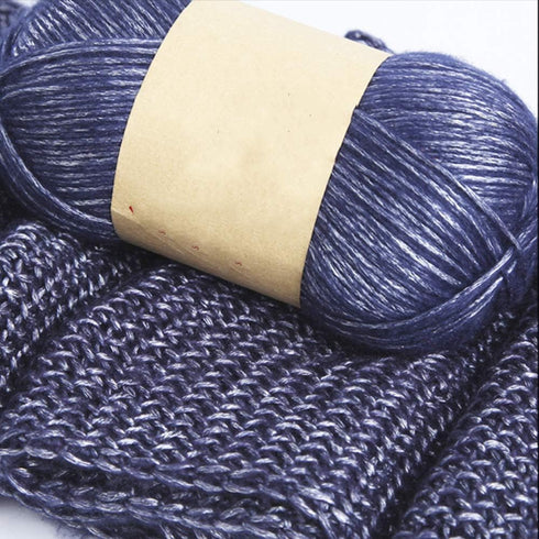 Black Metallic Yarn, 764 Yards, Cotton Nylon Blend, Yarn for Crochet, Knitting, 200g, Silver Glitter, DIY Sweater, Scarf, Hat, Wool, 100g/Set......