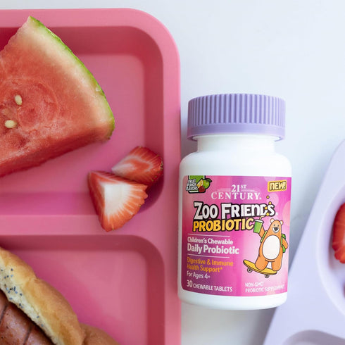 21st Century Zoo Friends Probiotic Chewable, Fruit Punch Flavors, 30 Count...