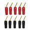 CERRXIAN Gold Plated 2mm Banana Plug Screw Type Audio Speaker Cable Connector Adapter(Black & Red,10-Pack)...