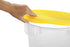 Rubbermaid Commercial Lid, for Round Food Storage Container, Yellow, Fits 12-22 Qt. Containers...