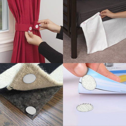 1000pcs Hook and Loop Dots 3/4 in Diameter Sticky Back Dots Heavy Duty Self Adhesive Dot Tapes for School Classroom(White)...