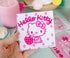 Sanrio Hello Kitty Strawberry Milk Glass Coasters for Drinks, Set of 4 | Tabletop Protection for Home Kitchen, Dining Room Table...