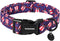 DOGWONG Cotton Dog Collar, 4th of July Dog Collar Durable Soft Natural Fabric Pet Dog Collar Cute Patriotic Puppy Necklace for Small Medium Large ...
