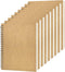 DSTELIN Blank Spiral Notebook, 9-Pack, Soft Cover, Sketch book, 100 Pages / 50 Sheets, 7.5 inch x 5.1 inch (Brown)...
