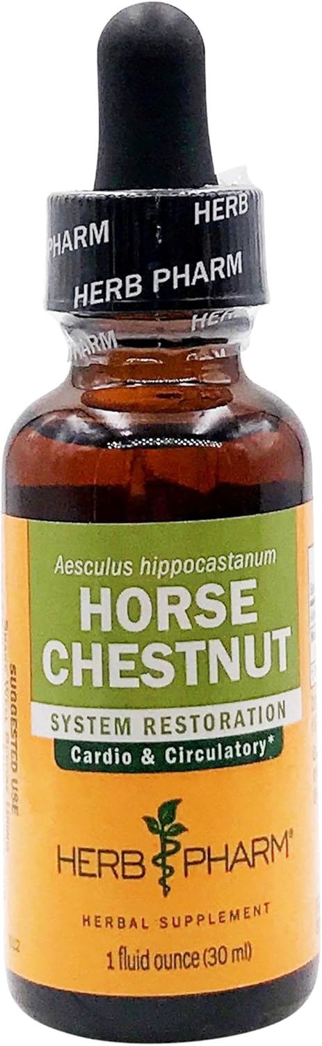 Herb Pharm Liquid Extract for Healthy Veins and Circulation, Horse Chestnut, 1 Fl Oz...