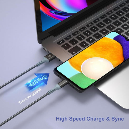Adaptive Fast Charging Wall Charger with USB C Cable 10Ft, Excgood Fast Charger Power Adapter USB Type C Cable Fast Charging Compatible with Galax...