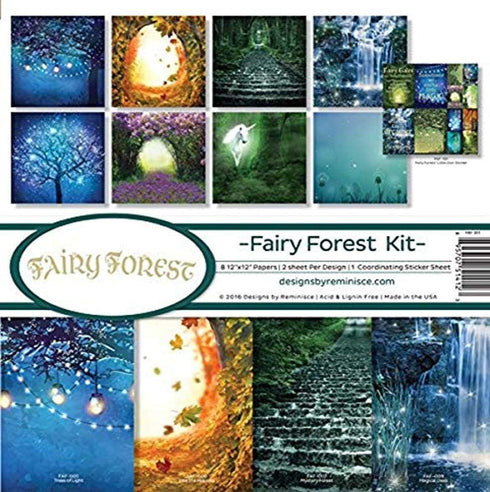 Reminisce FAF-201 Fairy Forest Scrapbook Collection Kit, 12x12 inches...